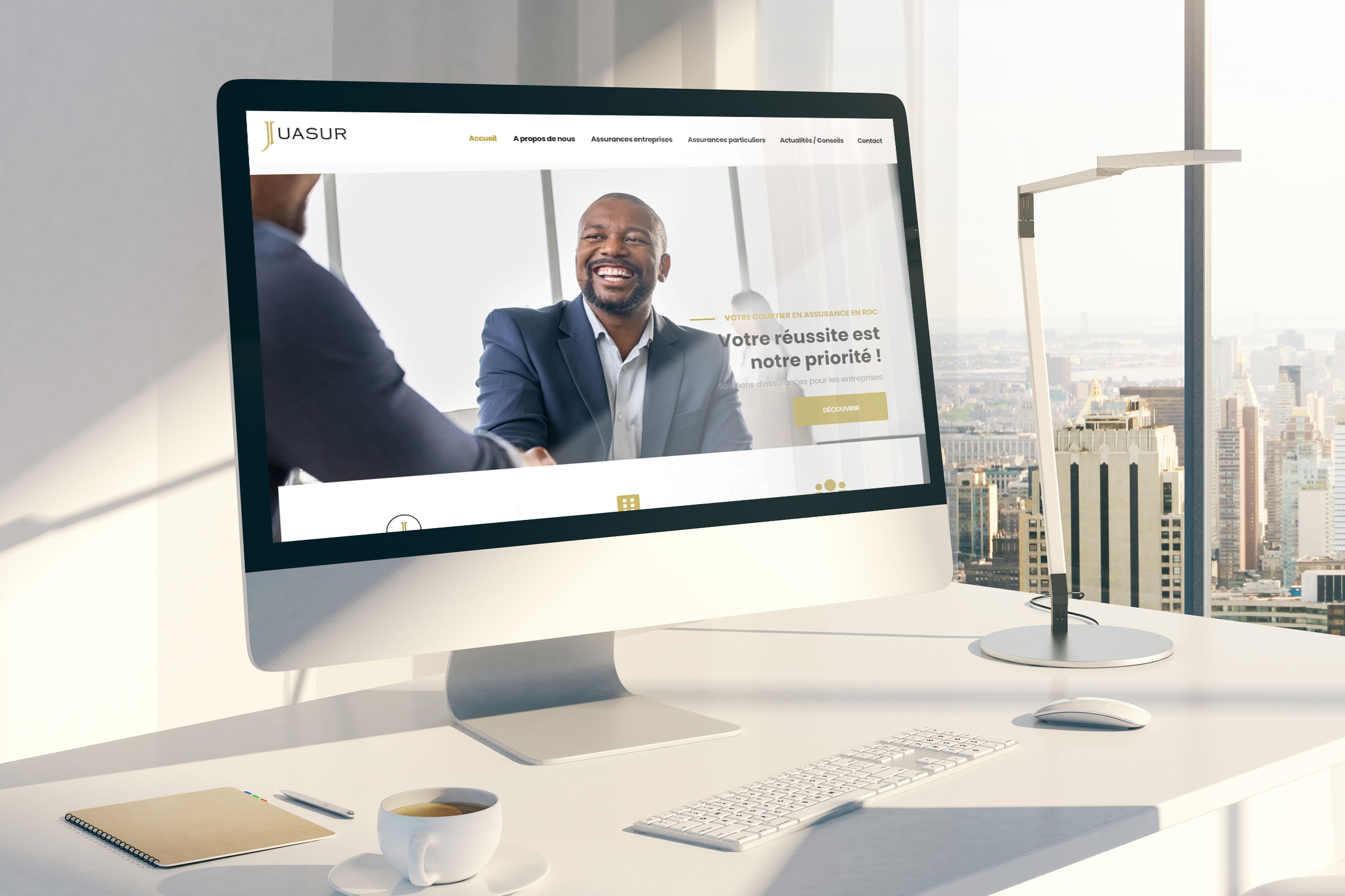 Création de site internet pour courtier en assurances Juasur